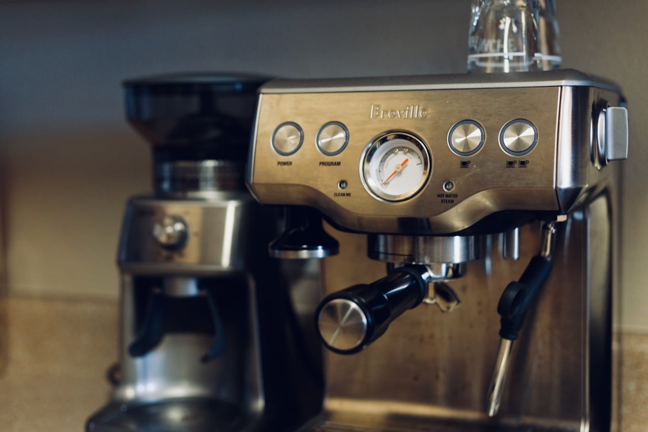 Peter's espresso machine, the Breville Infuser